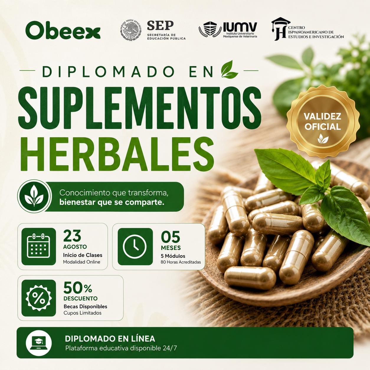 Diplomado En Suplementos Herbales